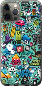 Чехол на iPhone 12 Pro Max Стикер бомбинг 1 "693u-2054-17620"