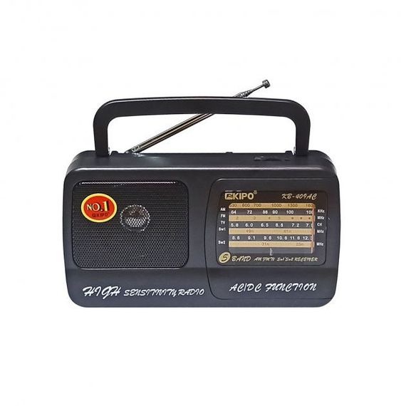 Радиоприёмник Kipo KB-409 AC мощный радио FM c usb питание от батарейки R20 или от IY-399 сети Черный | Зображення 6