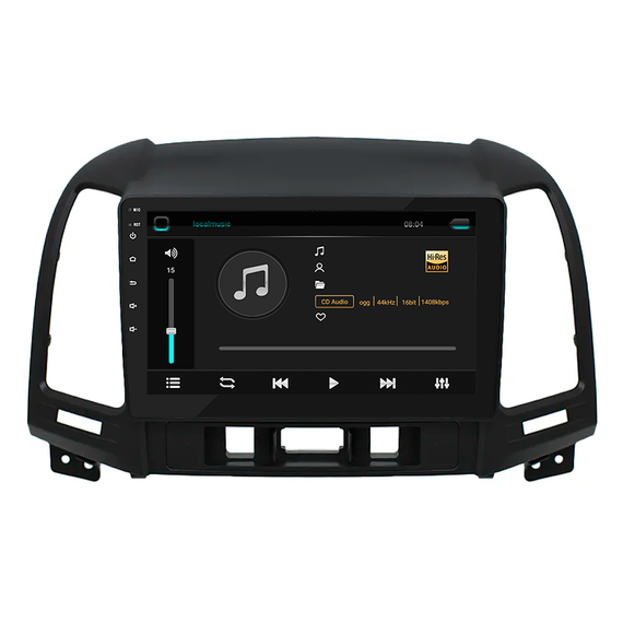 Штатная магнитола 9" Lesko для Hyundai Santa Fe II Рестайлинг 2009-2012 Top 6/128 4G WiFi GPS Хюндай | Зображення 2