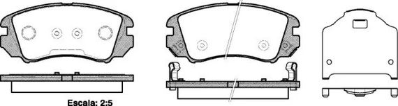 Колодки гальмівні kia magentis/hyundai sonata/tucson 20 — 27 05-, WOKING (P853322) | Зображення 2