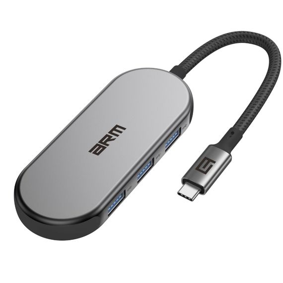 Хаб USB-C ArmorStandart Type-C to HD4K+PD+3USB+TF/SDcard Grey (ARM69366)