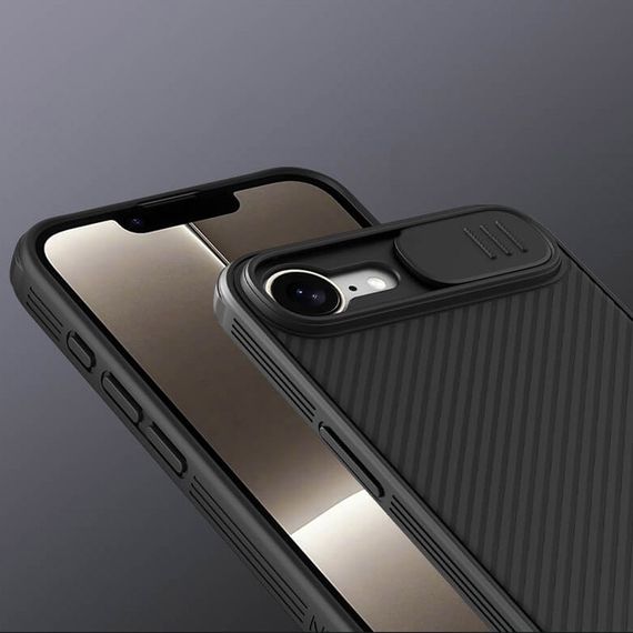 Карбонова накладка Nillkin CamShield Pro для Apple iPhone 16e (6.1") Black | Зображення 5