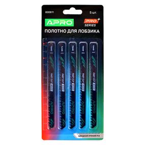 Полотно для лобзика (дерево) 132/110мм 4 мм 6TPI Швидке пряме T344D APRO 8306111