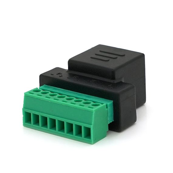 Разъем для подключения RJ-45(F) (8 контактов) с клеммами под кабель Q100 | Зображення 1