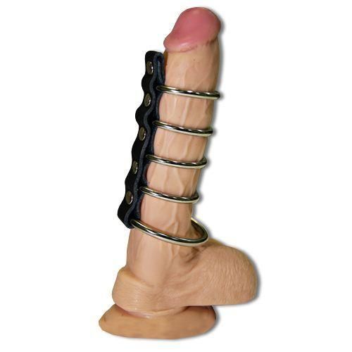 Насадка на член із п'ятьма металевими кільцями sexstyle | Зображення 1