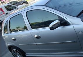 Молдинг дверний (4 шт, нерж.) для Opel Corsa C 2000↗ рр.