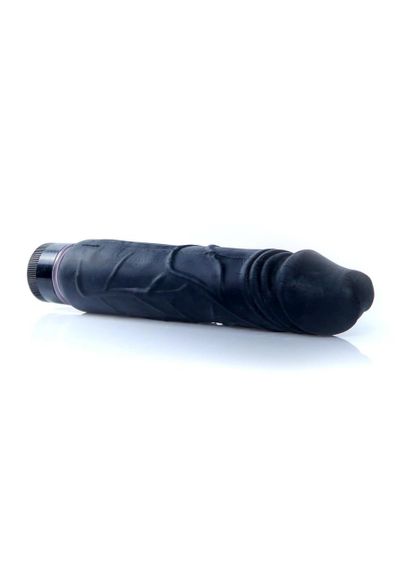 Вібратор - Real Skin Multispeed Black, 22 см sexstyle | Зображення 3
