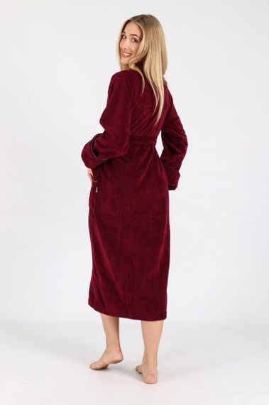 Жіночий халат Nusa 6895, бордовий XL | Зображення 2