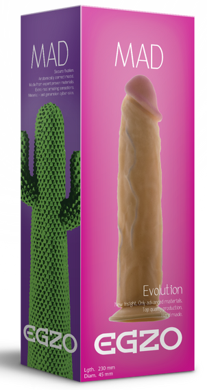 Фалоімітатор EGZO Ciberskin D005 (23 см х 4,5 см) Sex Aura | Зображення 4