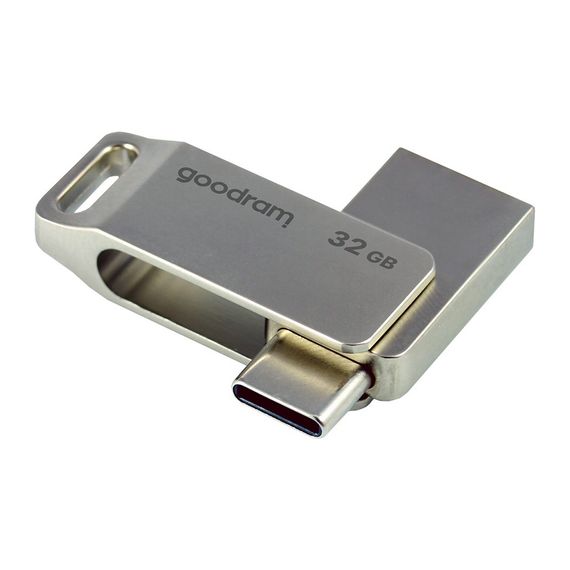 USB флеш накопичувач Goodram 32GB ODA3 Silver USB 3.0 / Type-C (ODA3-0320S0R11) | Зображення 3