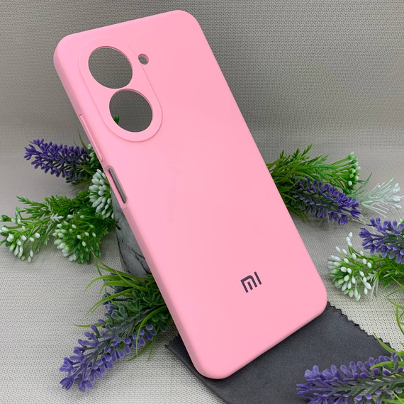 Чохол з логотипом для Xiaomi Redmi A5 | Протиударний | Soft Touch | Рожевий