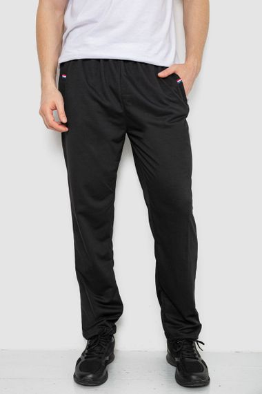 Спорт штани чоловічі, колір чорний, 244R41745