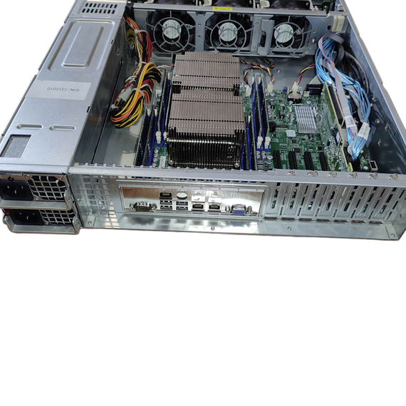 Сервер Supermicro 2U 8LFF / 2x Intel Xeon E5-2640 v2 (8 (16) ядер по 2.0 - 2.5 GHz) / 128 GB DDR3 / 2x 900 GB SAS / Matrox G200eW Graphics / 2x 800W б/у | Зображення 4