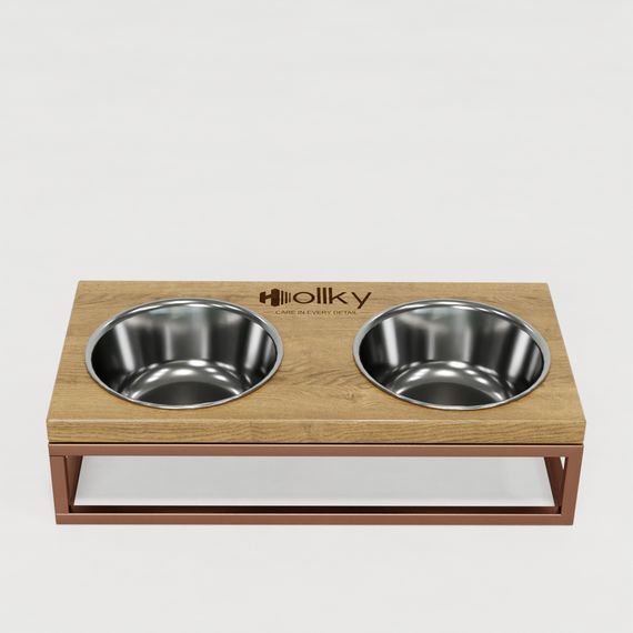 Миски на подставке для маленьких собак и котов Hollky Base S (2 × 0,45 л) BS-36187-GLNT | Зображення 5