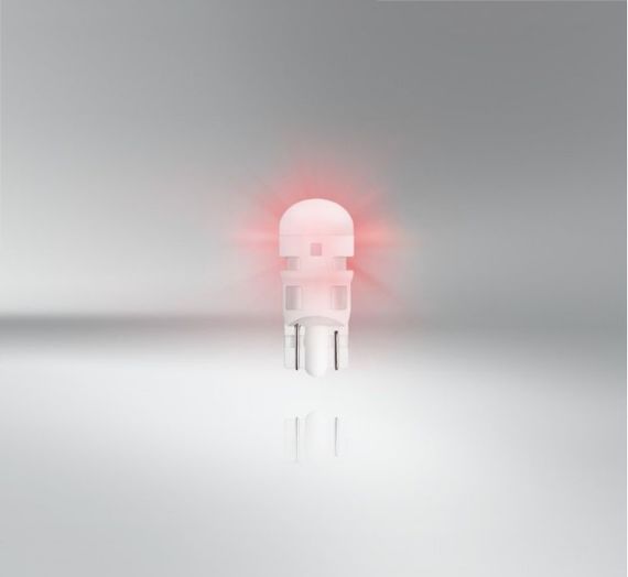 Комплект светодиодных ламп OSRAM 2825DRP-02B W5W Red 12V | Зображення 3