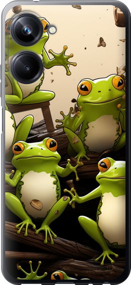 Чехол на Realme 10 Pro Жабки "5656u-2945-17620"