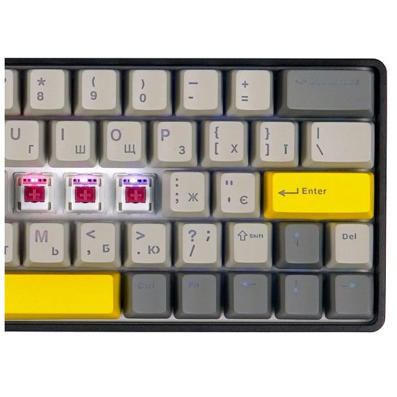 Клавіатура Epomaker EP64 60 Mulan Switch Hot-Swap RGB Wireless/Bluetooth/USB UA Black (EP64-B-M) | Зображення 1