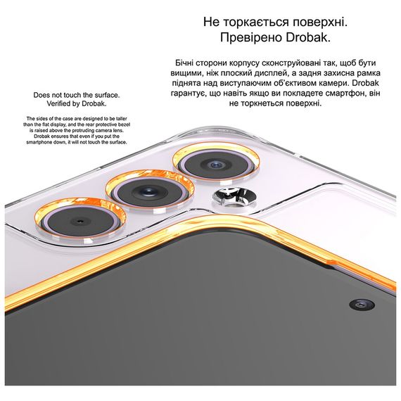 Чохол до мобільного телефона Drobak Acrylic with Airbag Samsung A17 4G (858516) | Зображення 2