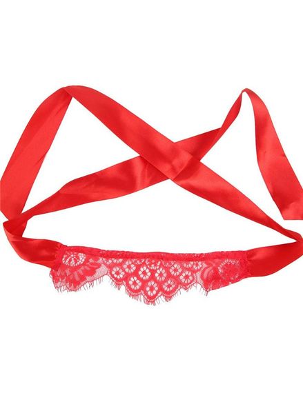 Боди красный Star Night Love Affair с кружевной лентой на глаза, M sexstyle | Зображення 3
