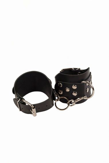 Наручники sLash Leather Hand Cuffs Черные One Size