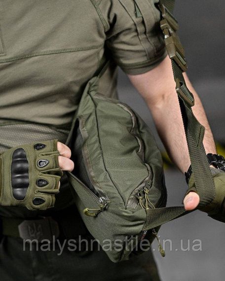 Тактическая сумка поясная OBIO oliva ДЛ6318 | Зображення 7
