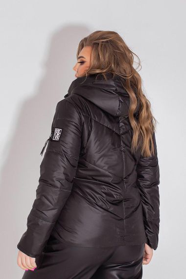 Жіноча демісезонна куртка, арт. 1008, чорний | Зображення 4