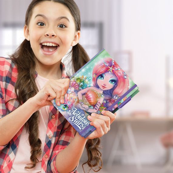 Блокнот черные листы Делюкс Коралия Nebulous Stars 11583-3 с ручкой | Зображення 2