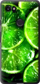 Чохол на Google PixeL 2 XL Зелені часточки лимона "852t-1643-2448"