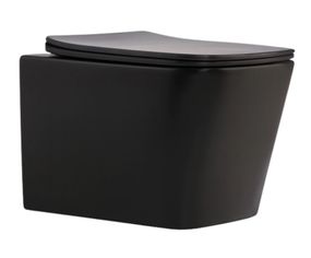 Унітаз підвісний Qtap Tern New Ultra Quiet, з сидінням Slim Duroplast/ Soft-close/ Quick Release QT17332303ASMB