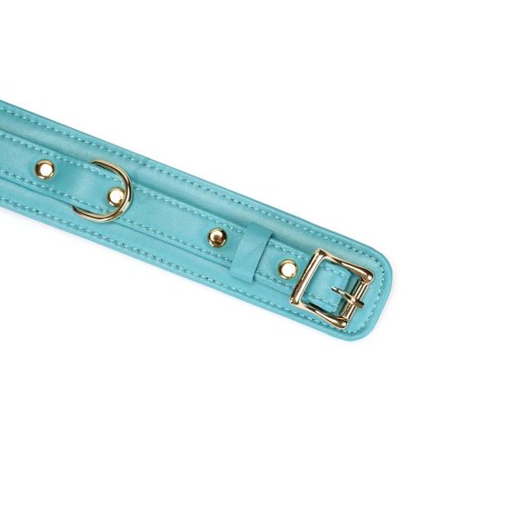 Нашийник з повідцем Liebe Seele Blue Lamb Leather Collar with Velvet Lining Sex Aura | Зображення 6