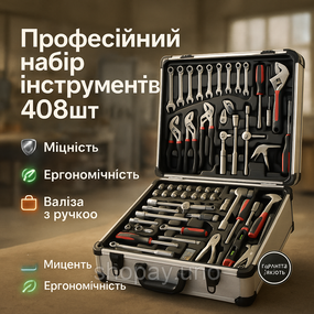 Наборы инструментов в пластиковом чемодане KRAFFTEC, Многофункциональный инструмент для домашних работ CK-70