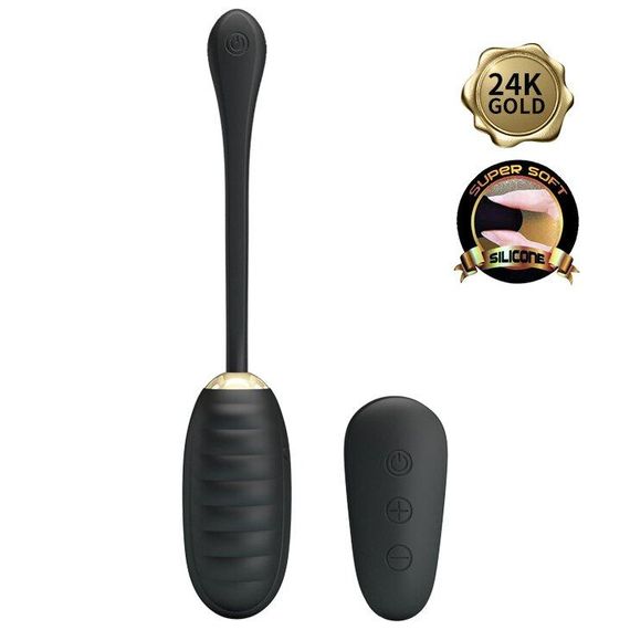 Віброяйце з рельєфним дизайном PrettyLove "ROYAL PLEASURE" з пультом ДУ "BI-014711W Sex Aura | Зображення 1