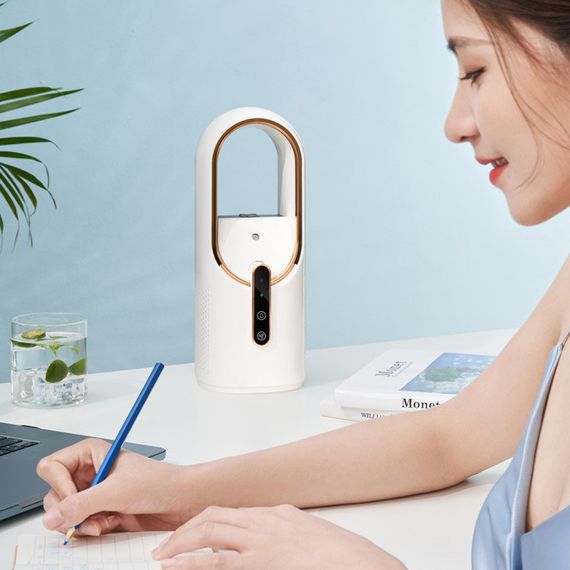 Настільний вентилятор F6 2in1 з зволожувачем повітря 2200mAh White | Зображення 3