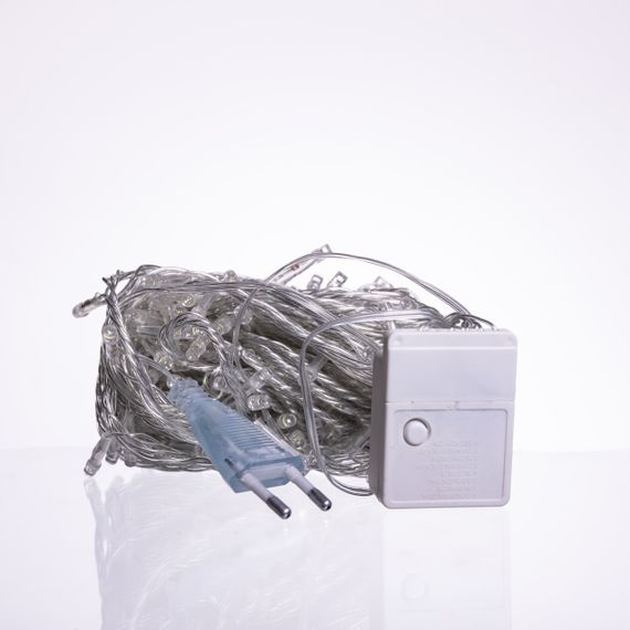 Новорічна гірлянда кімнатна нитка 10 м 120 LED білий провід Білий W120LED10MWW | Зображення 5