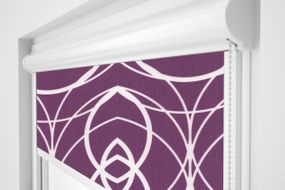 Рулонная штора Rolets Геометрия 2-52811-400 40x170 см закрытого типа Фиолетовая