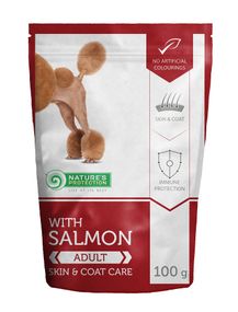 Корм Nature's Protection Skin & Coat Care вологий з лососем для дорослих собак 100 гр