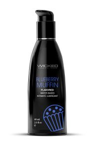 Їстівний лубрикант зі смаком чорничного мафіну WICKED AQUA 60 мл