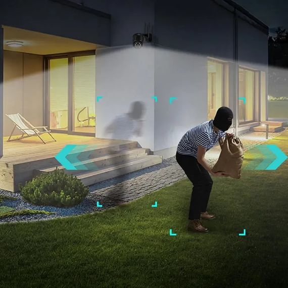 360 Камера Відеоспостереження monitor A8 • Вулична Wi-Fi камера 4MP A8 iCSee | Зображення 3