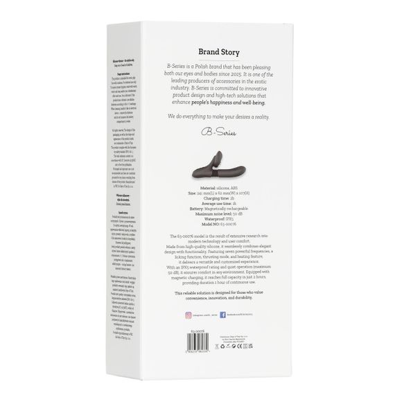 Вібратор для подвійної стимуляціїї Silicone Vibrator 7 Powerful Modes - Licking,Thrusting and Heatin sexstyle | Зображення 4