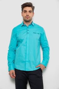 Рубашка мужская  -уценка, цвет бирюзовый, 214R7150-U