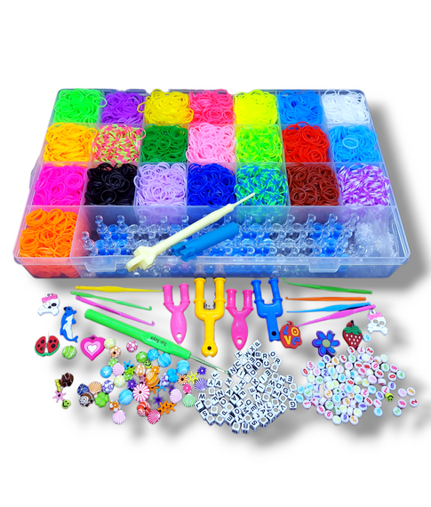 Набір гумок для плетіння браслетів Rainbow Loom, кейс 9000 шт | Зображення 8