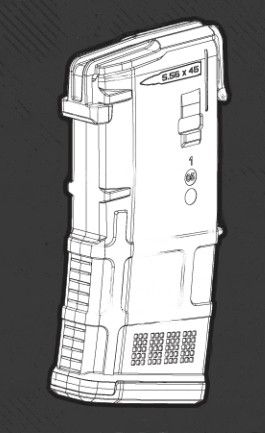 Магазин Magpul PMAG Gen M3 кал. 5.56 X 45 мм на 20 патронов Магазин 5.56 Магазин 223 rem 5.56