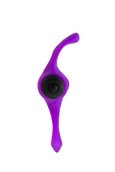 Эрекционное виброкольцо Adrien Lastic Lingus MAX Violet с язычком для стимуляции клитора sexstyle | Зображення 2