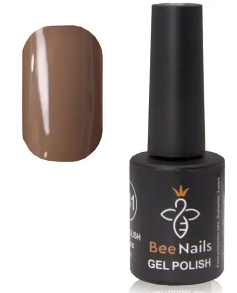 Гель-лак для ногтей Bee Nails 101 (какао) 8мл | Зображення 1