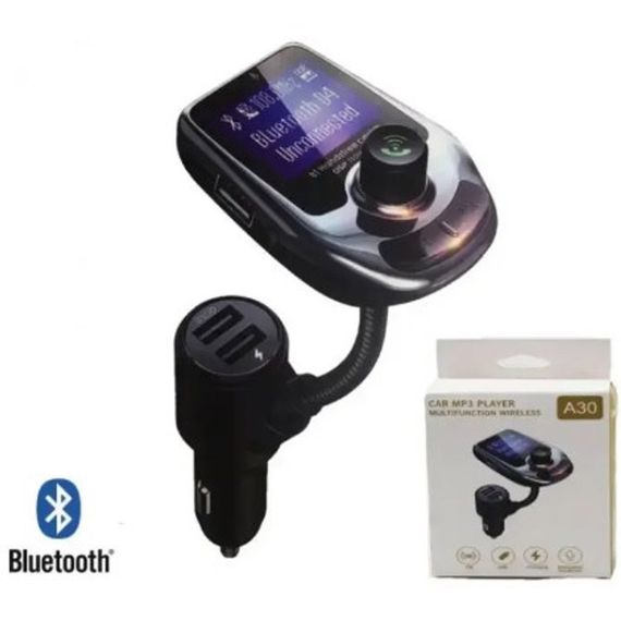 Автомобільний FM трансмітер модулятор A30 Bluetooth, Фм трансмітер від прикурювача | Зображення 5