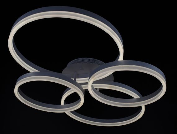 Люстра світлодіодна стельова LED світильник для квартири на стелю лед з пультом 27049 Білий 11х63х83 см. | Зображення 4