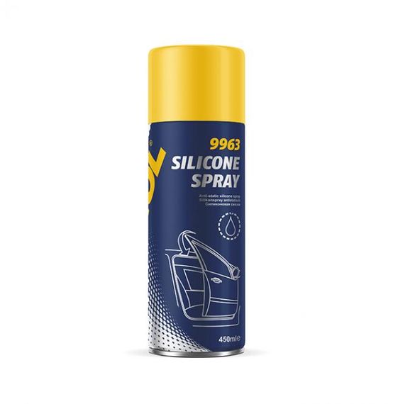 Mannol 9963 Silicone Spray Antistatisch Силіконове водовідштовхуюче мастило 450мл.