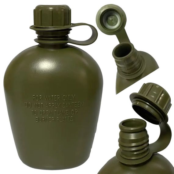 Фляга армійська 1л в чохлі-підсумку Піксель Molle (фляга тактична польова індивідуальна) | Зображення 1