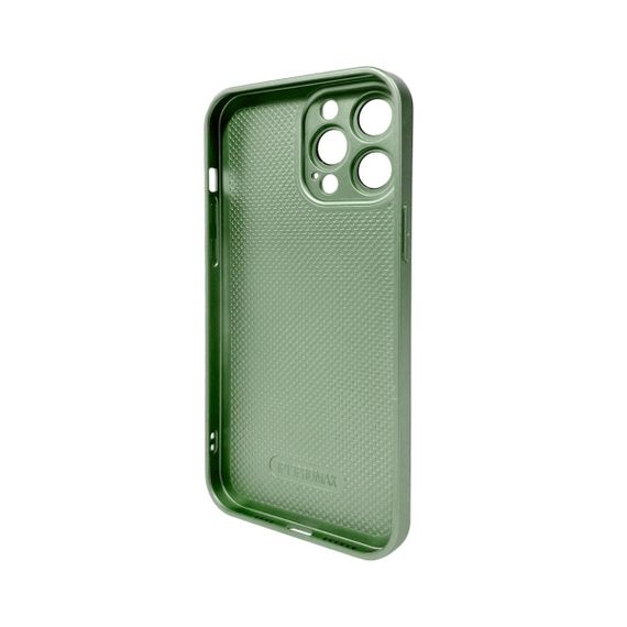 Чохол для смартфона AG Glass Matt Frame Color Logo for Apple iPhone 13 Pro Max Light Green | Зображення 1