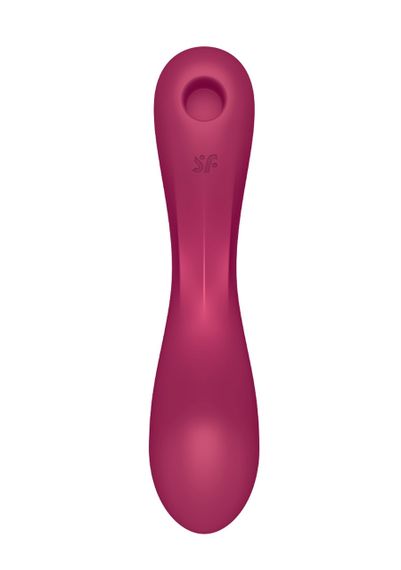 Вакуумный вибратор с тройной стимуляцией Satisfyer Curvy Trinity 1, бордовый Sex Aura | Зображення 1